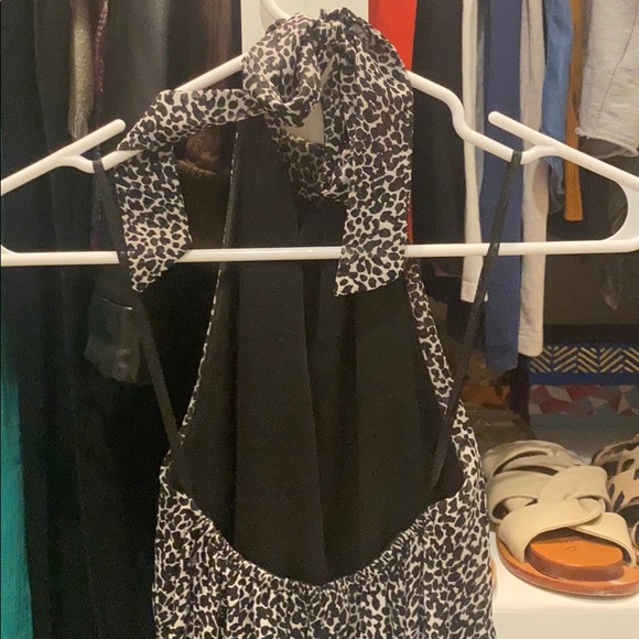 Dalmatian Chiffon Halter Dress - Picture 3 of 3